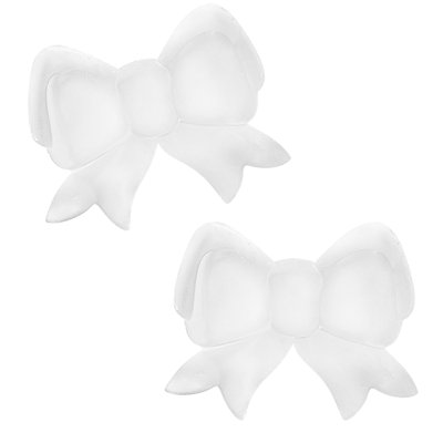 Tovolo Fancy Bow Ice Molds Set of 2 for Holiday Cocktails and Celebration Drinks, Pink