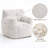 Aeri Compression Medium Adult Soft Bean Bag Chair With Foam Filled-1335943381