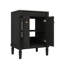 Meuble-lavabo de salle de bain sophistiqué 24 po avec lavabo supérieur à 2 niveaux avec esthétique moderne-327022129-327022125