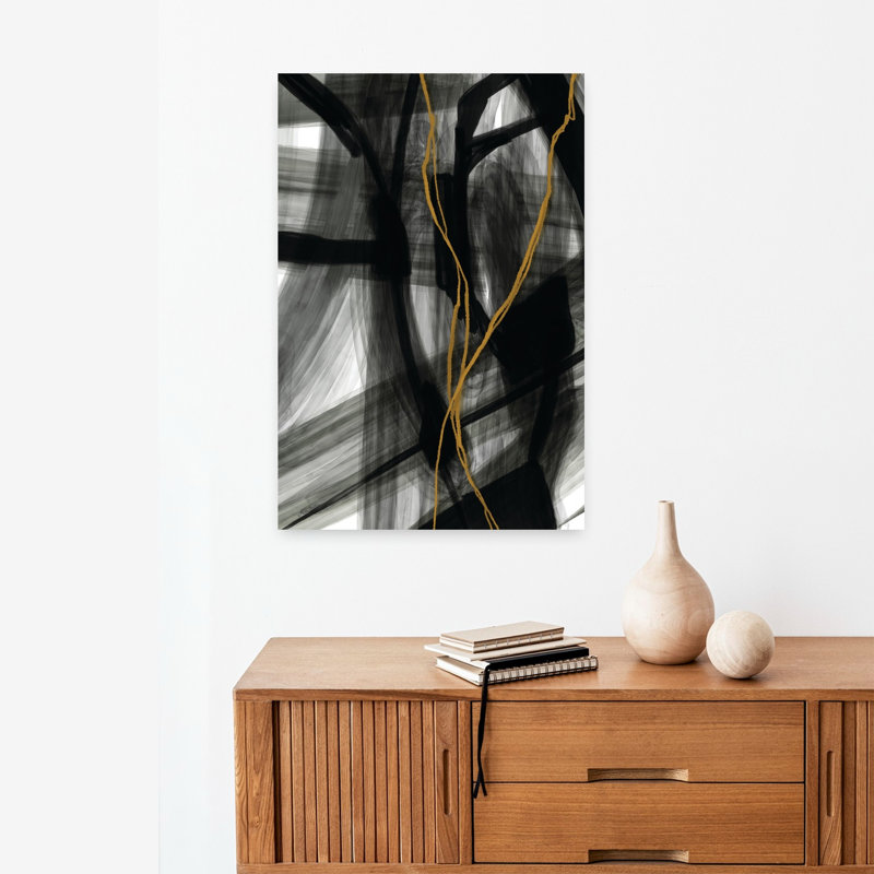 Réflexion 1, art contemporain abstrait, H 24 po x l 16 po