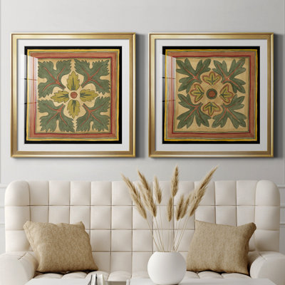 " Arts And Crafts Leaves III (Hi) " 2 - Pieces