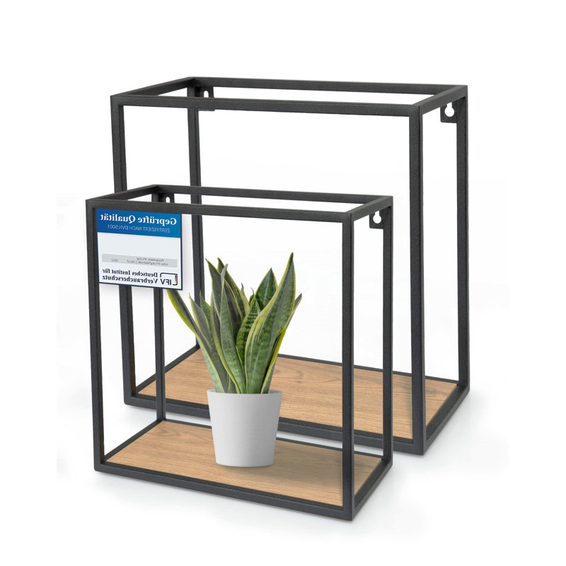2 Piece Square Accent Shelf
