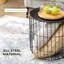 Tables basses gigognes, ensemble de 2 tables basses rondes avec panier en acier