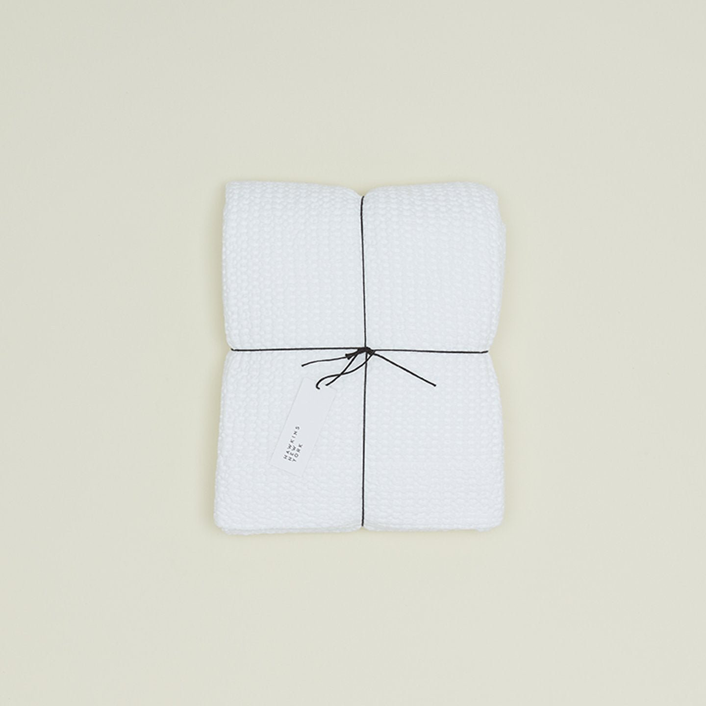 Simple Cotton Shower Curtain, White