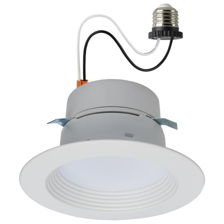 4'' Round Selectable Color Temperature Dimmable LED Retrofit Recessed Lighting Kit