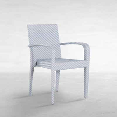 Fauteuil empilable Bari N-Dura en résine tressée
