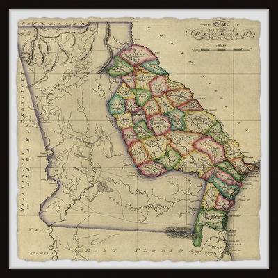 " The State Of Georgia Map "