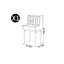 Petite table de maquillage de style italien