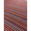 Tapis Kilim turc vintage à rayures colorées des années 1950, petit modèle tissé à plat, 231 x 267 cm.