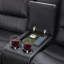 Causeuse inclinable en similicuir de 73,2 po Nickki-101140034
