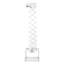 Motorized Projector Lift, Electric Projector Lift Adjustable Height 59 in, Hidden Projector Ceiling Mount with Remote and Wired Control, Ideal for Movies, Home, Office, Stage and Studio, White