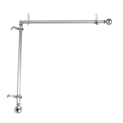 Katharina Stainless Steel Adjustable Single Curtain Rod