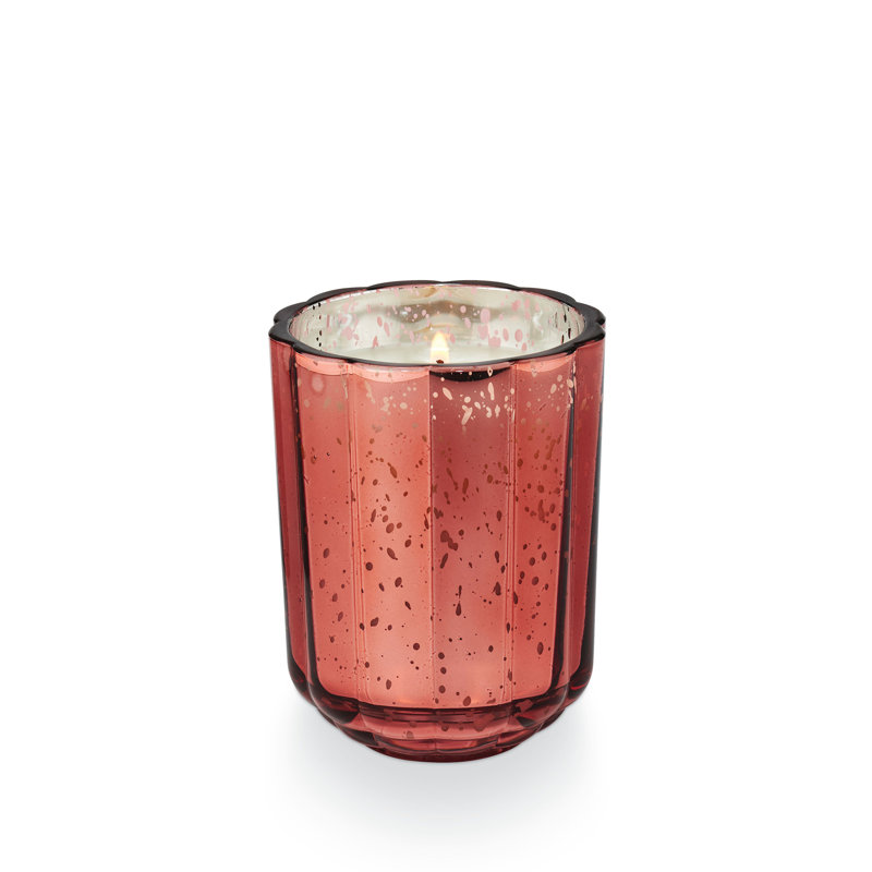 Pink Pepper Fruit Scented Soy Jar Candle with Lid, 12oz