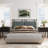 Upholstered King 100% Linen Panel Headboard-1345401656-1374863637