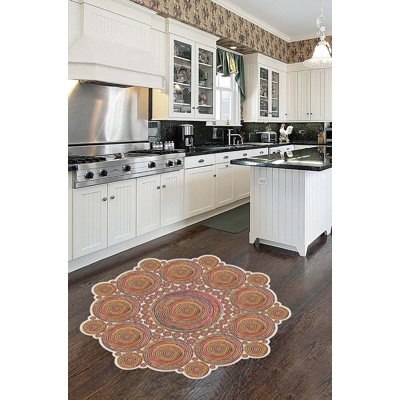 Luxurious 3D Printed Carpet, 4.6 x 4.6 ft, 100% Polyester, 650 g/m² | Antibacterial, Non-Slip Underside, Pile Height: 0.3 in | Machine Washable, Durable & Easy Care, Perfect for Living Room & Bedroom Decor