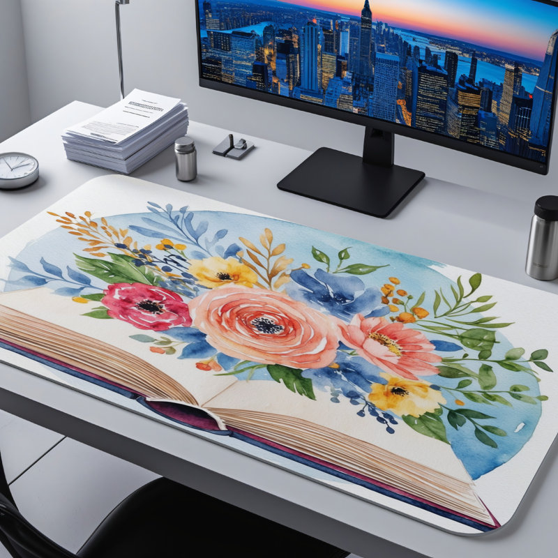 Polyester Desk Pad, 23.6x13.8
