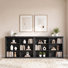 Bibliothèque standard en bois 37 "L x 47,2"