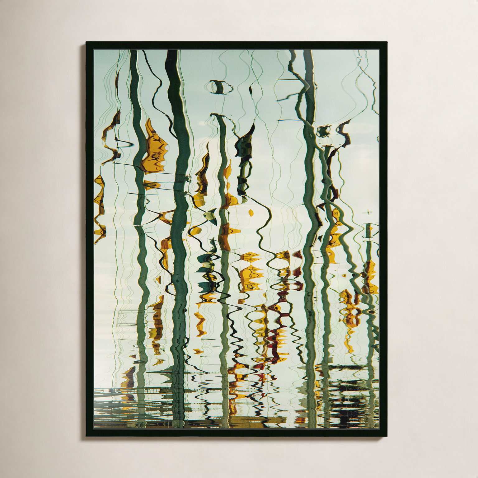 Wired by Geoffrey Baris, 32" H x 24" W x 2" D, Black Framed