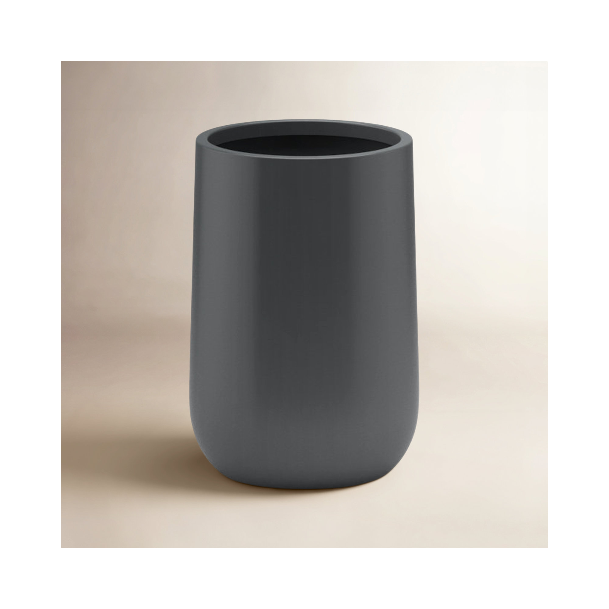 Rosenda Handmade Planter, 15" H x 8" W x 8" D, Gray