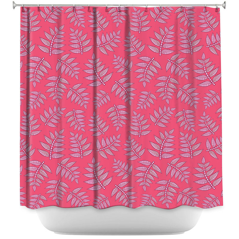 Rideau de douche simple kenia leaves
