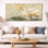 «Neutral Lotus Drift I», reproduction sur toile beige zen