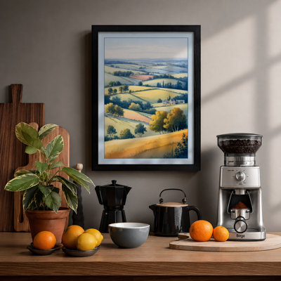 Patchwork Harvest Rustic - Framed Print