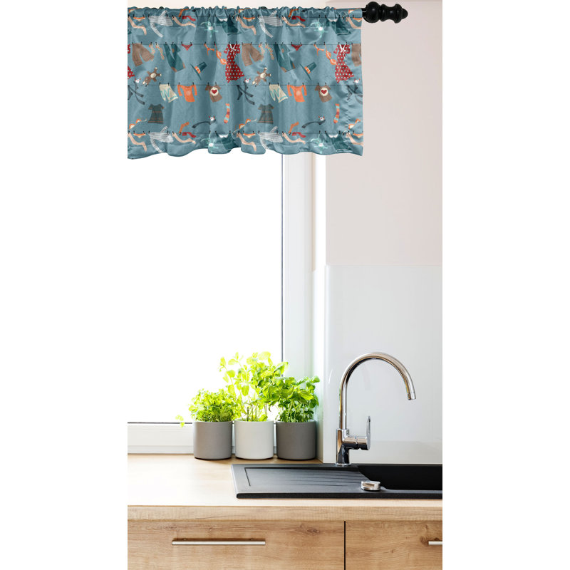 Multicolore ensemble de 2 cantonnières Ambesonne Fashion, L 54 po x L 12 po