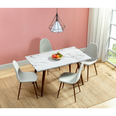 Ogilvie 4 - Person Four Leg Dining Set