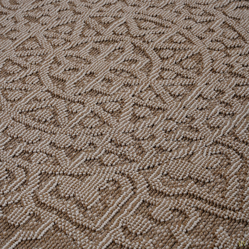 Tapis intérieur / extérieur Collection 8X10 Medallion, Rectangle 7 pi 9 po x 10 pi