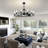 41-Inch Wagon Wheel Chandelier Fan-222777447
