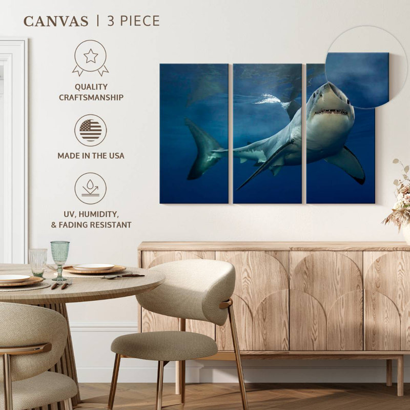 Brampt Shark Pursuit, 32" H x 50" W