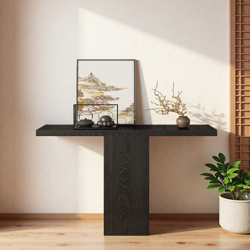 Console de style Wabi-Sabi, H 31,5 po x l 47,2 po x P 11,8 po