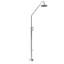 Douche d'extérieur autoportante en acier inoxydable H 92 po