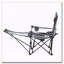 Chaise de camping inclinable avec 4 positions réglables, repose-pieds et conception pliante portative