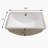 18.5"X14" White Ceramic Rectangular Undermount Bathroom Sink With Overflow