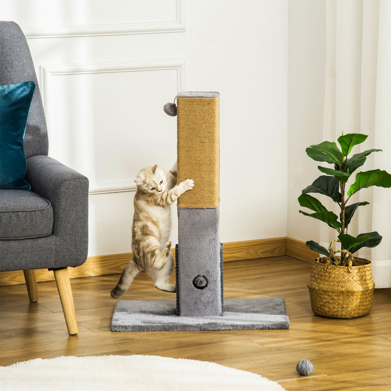 Latonya Scratching Post, Gray