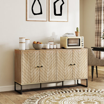 Buffet buffet, armoire à café, chêne