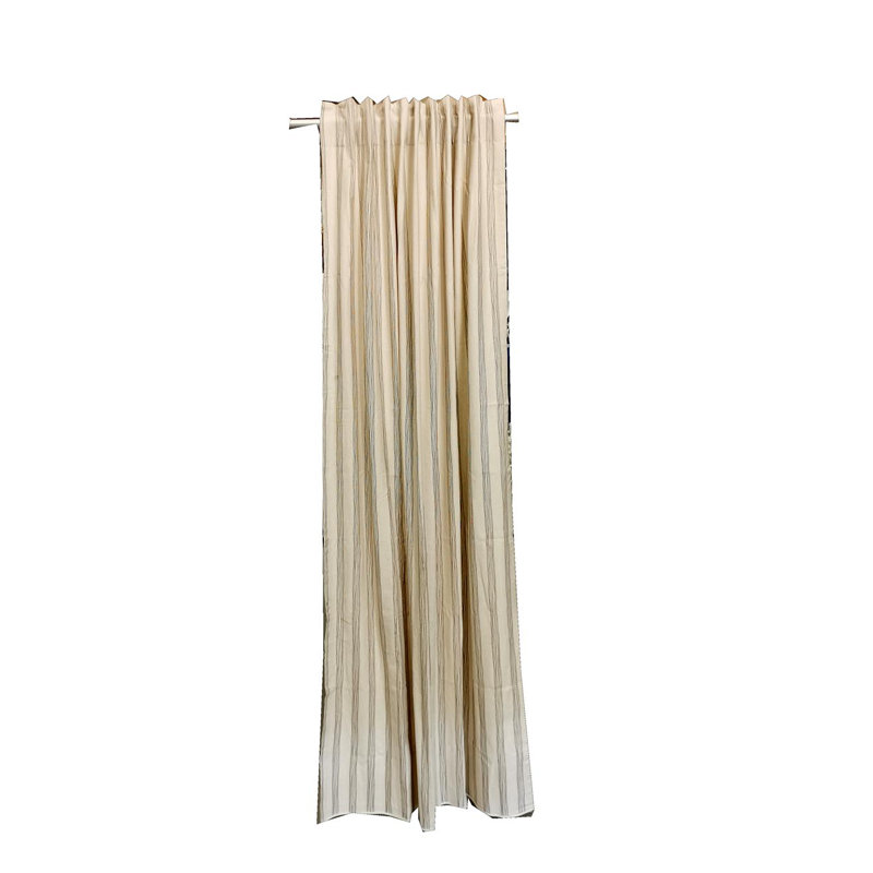 Panneau de rideau simple obscurcissant avec passe-tringle Natural Stripe
