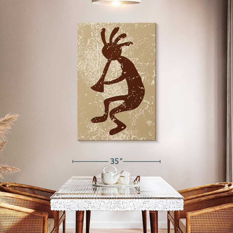 Lelar Native American Deity Grunge, 48" H x 32" W