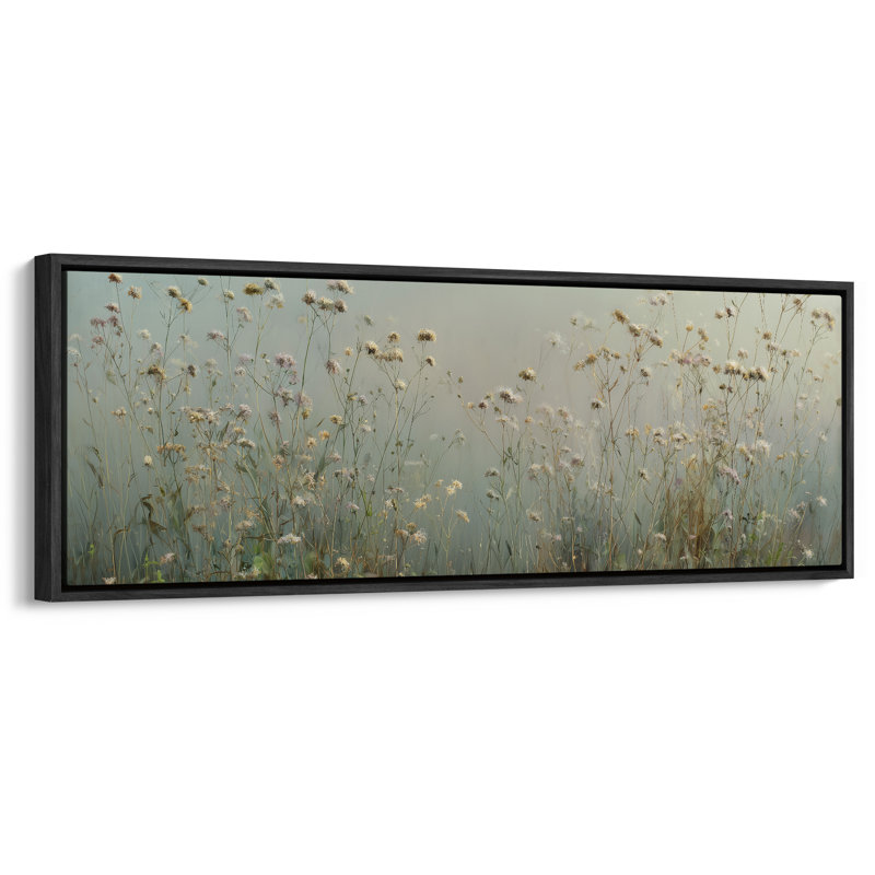 Impression sur toile Wildfield, H 20 po x l 60 po, Noir