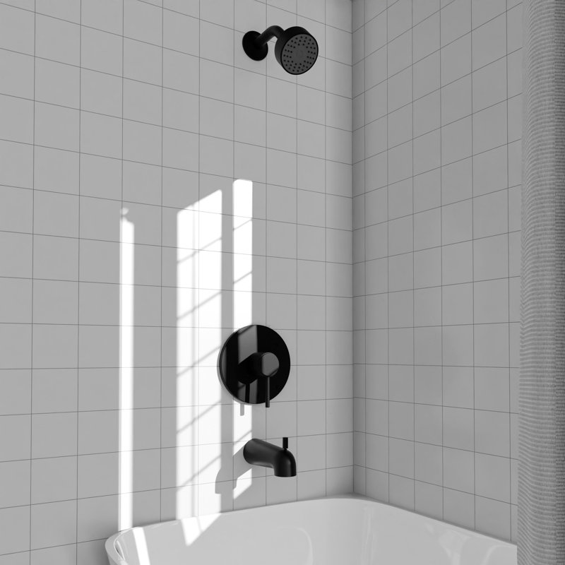 ZLINE Rubicon Elegant Shower System in Matte Black, Matte Black