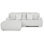 Canapé modulaire inclinable 3 pièces avec méridienne Matherly
