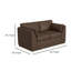 Causeuse Sian, 1 coussin décoratif, dossier coussiné, similicuir-110521899