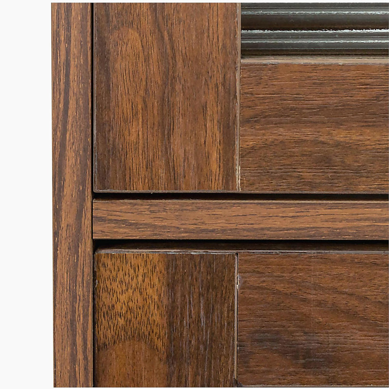 Bibliothèque contemporaine avec portes fermées en verre et armoire de rangement de bureau