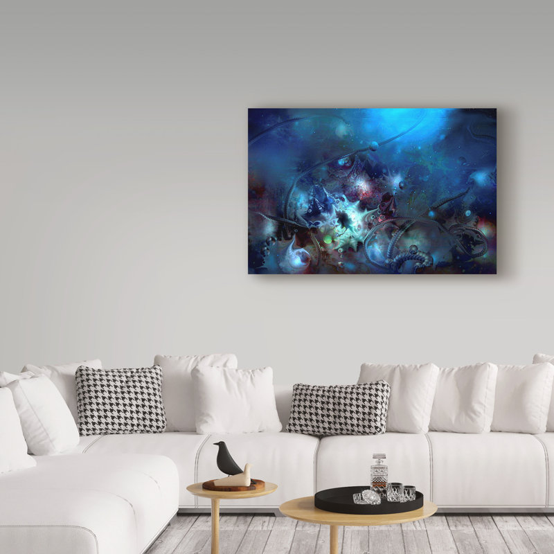 «Underwater2» par Juriel, impression sur toile tendue, H 30 po x l 47 po