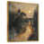 Toile avec cadre flottant or