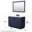 Ensemble de meuble-lavabo simple autoportant 48 po avec plateau en quartz Miranda-98162088-98147004-98147003