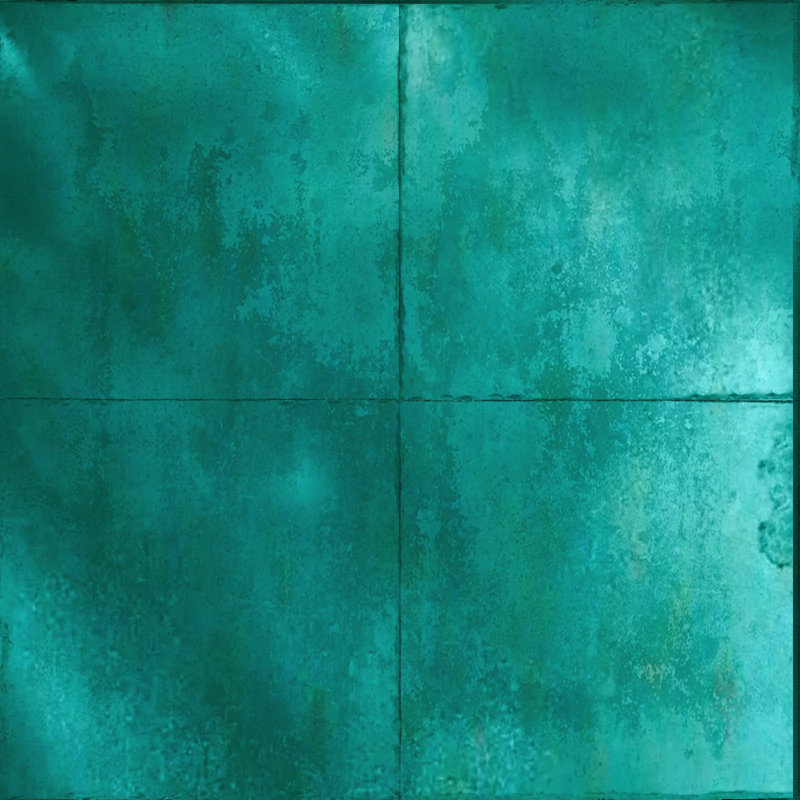 Carreau de mosaïque auto-adhésif en vinyle l 12 po x L 12 po, Turquoise