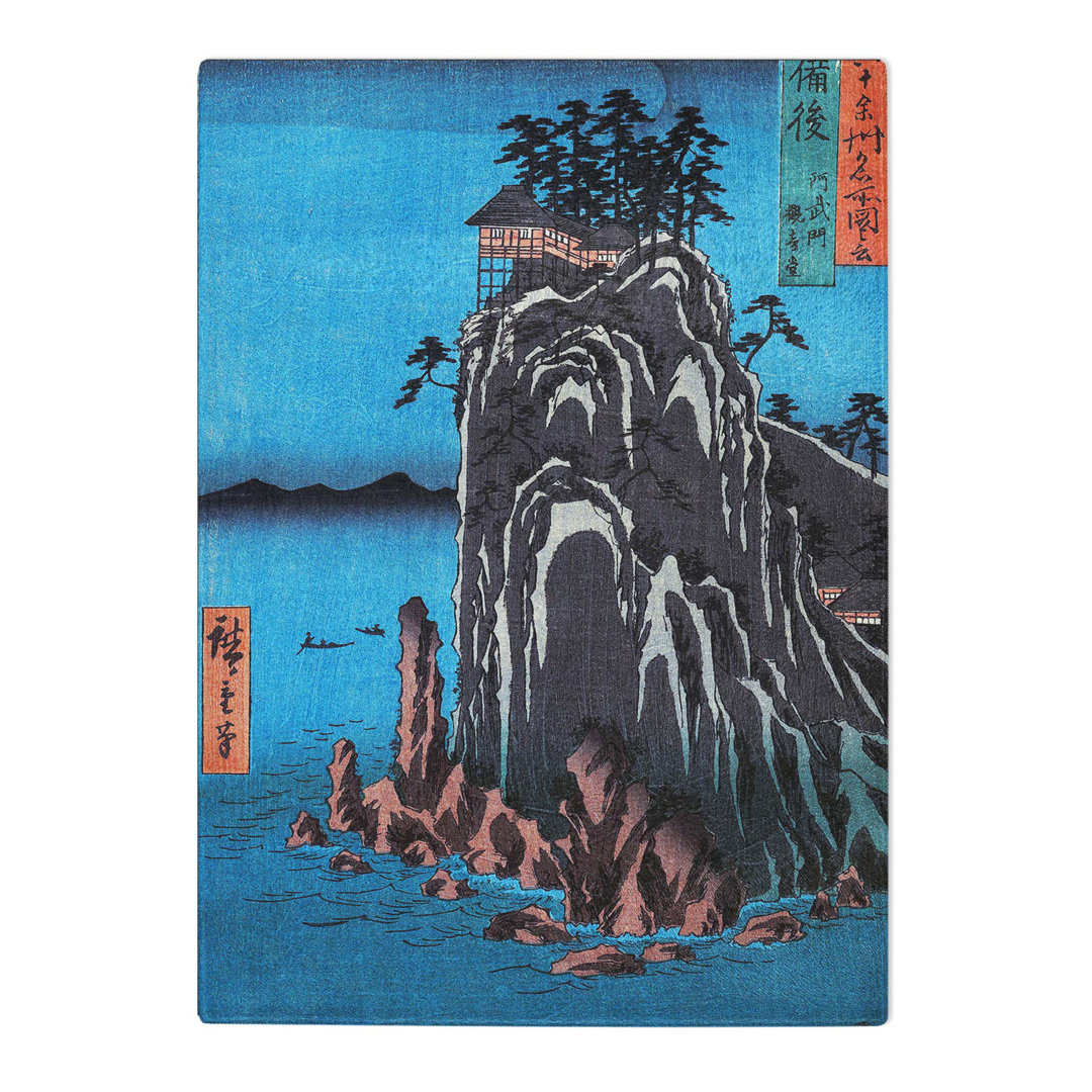 Tempered Glass Kannondo by Utagawa Hiroshige Chopping Board
