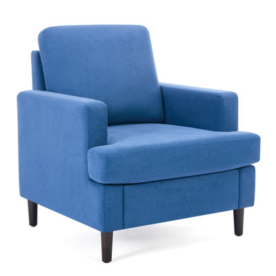 Mid-Century Linen Accent Chair – Stylish